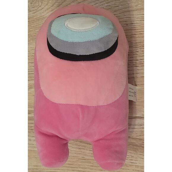 Lot Of 2 Among Us Impostor Plush Stuffed Animals Pink and Blue Pre-owned - Picture 5 of 6